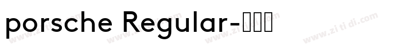 porsche Regular字体转换